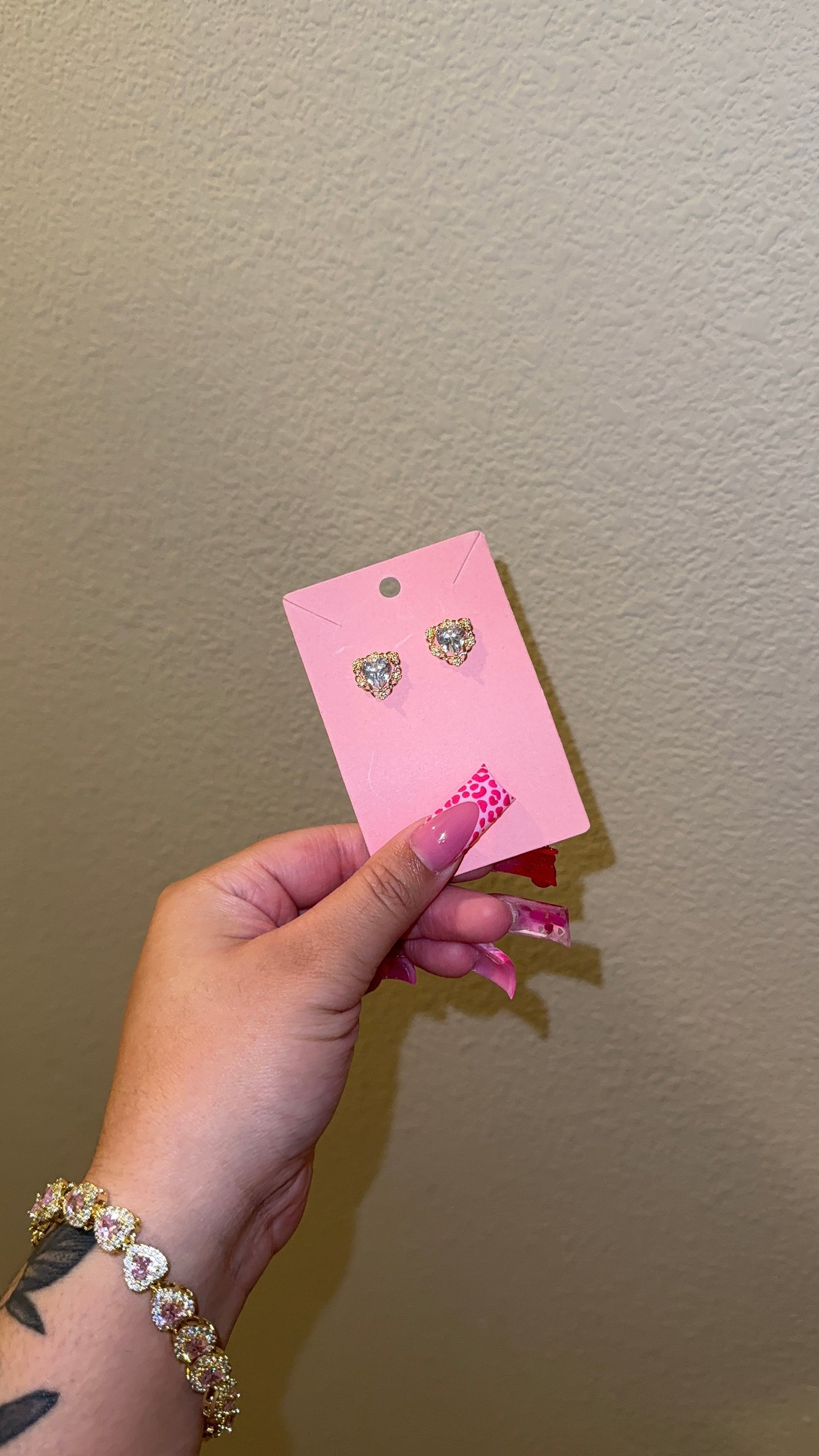 PRINCESS HEART STUDS
