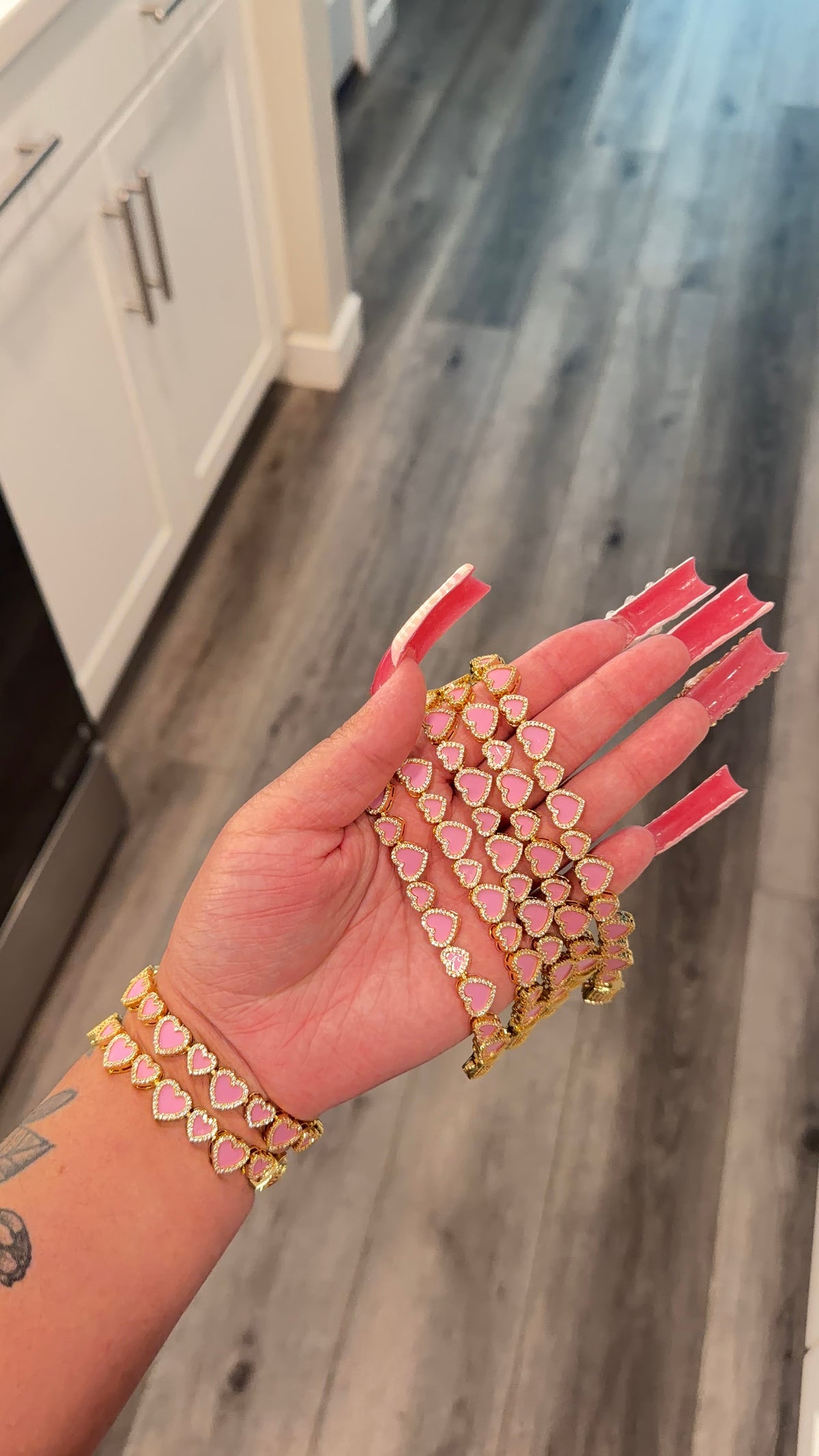 Pink lover hrt bracelet