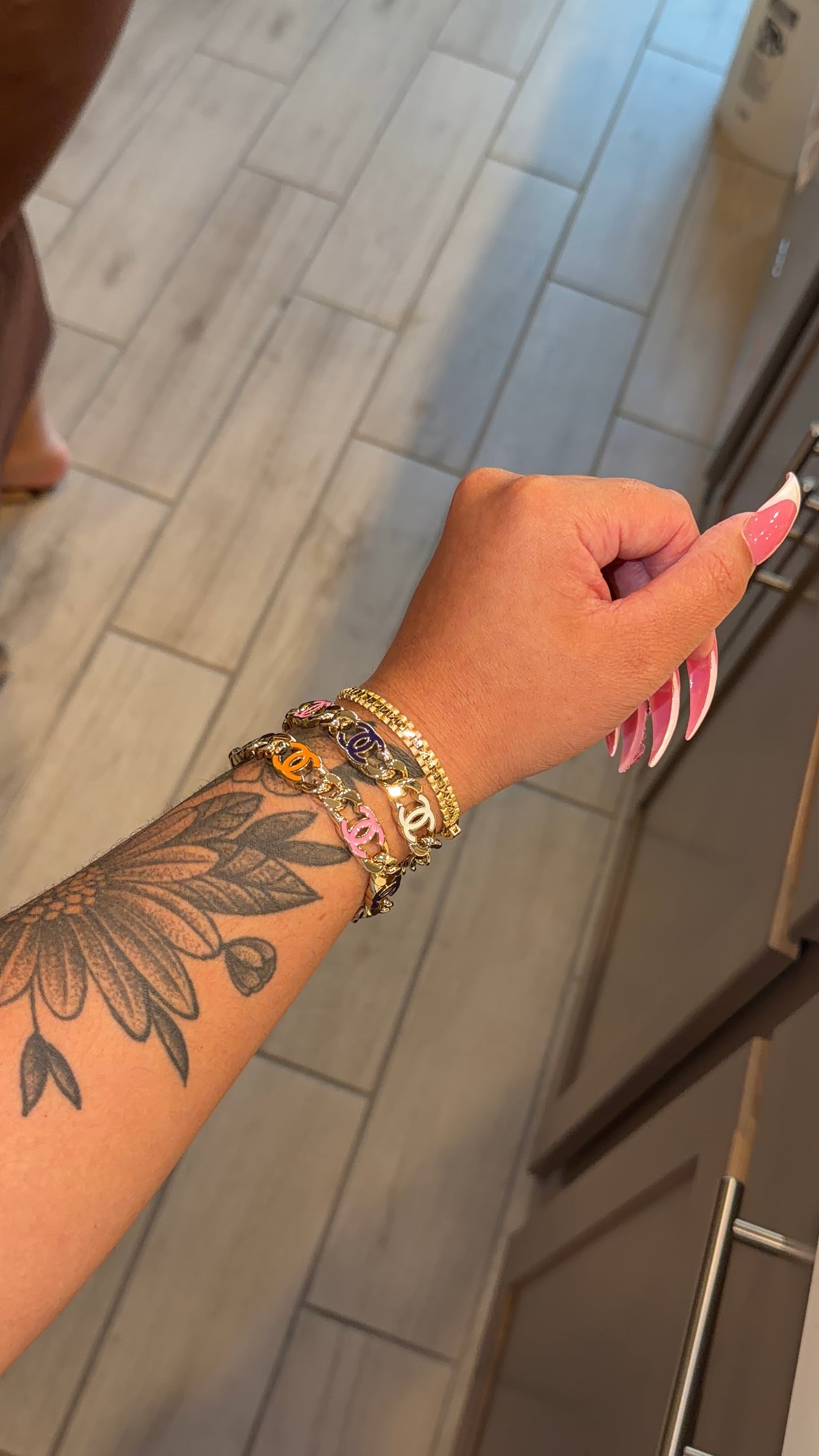 Colorful CC bracelet