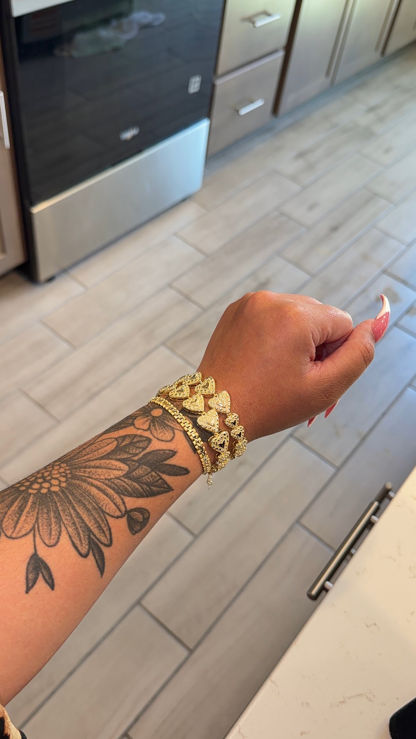 New Nugget hearts bracelet