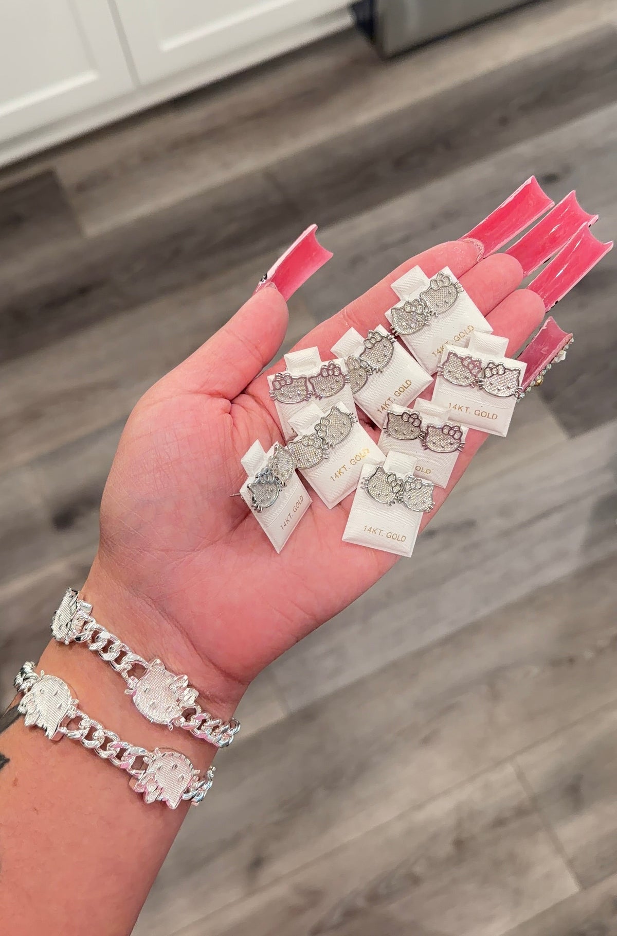 HK Silver studs