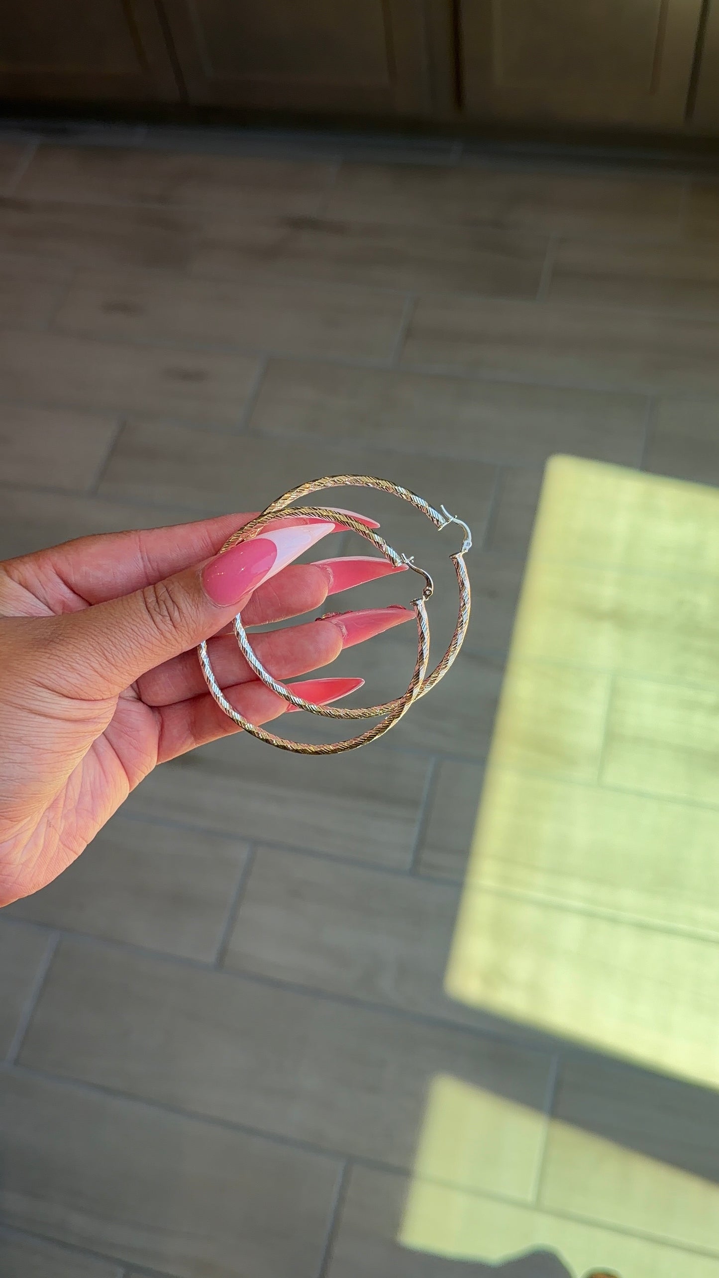 Silver Hoops