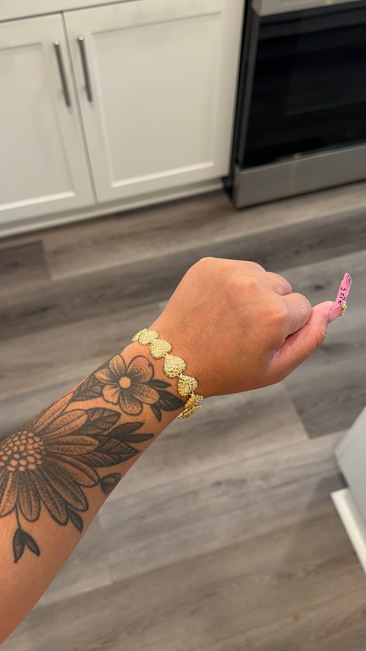Extra jumbo hrt nugget bracelet