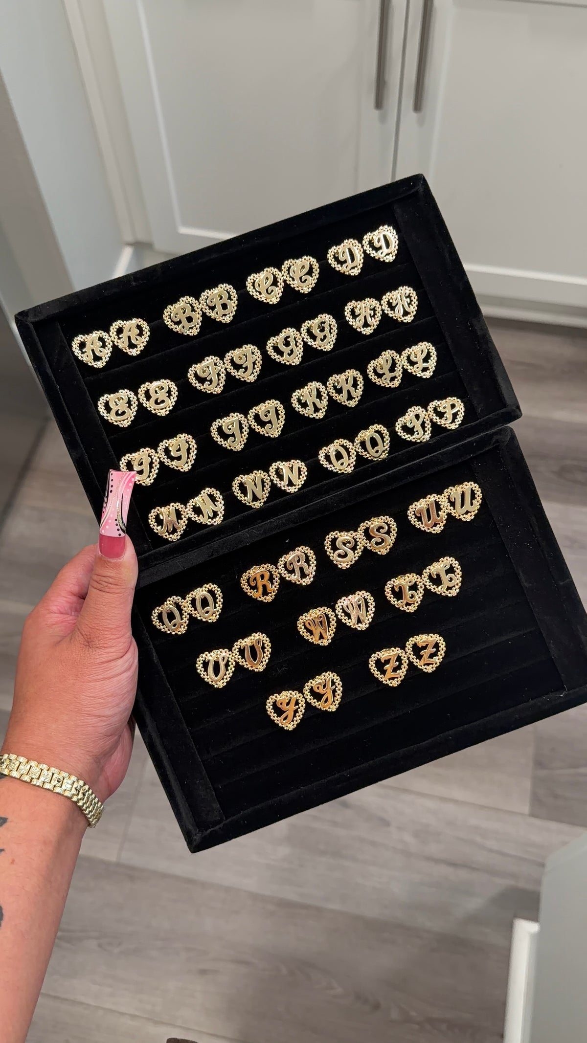 Letter Rolex Studs