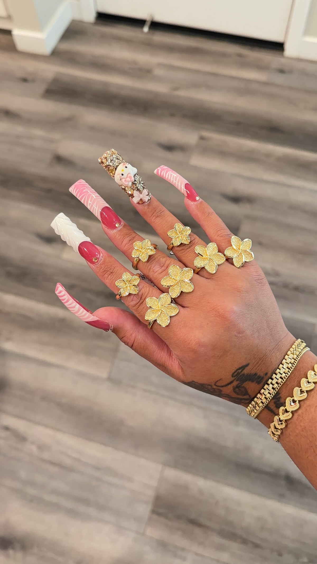 Plumeria flower Ring