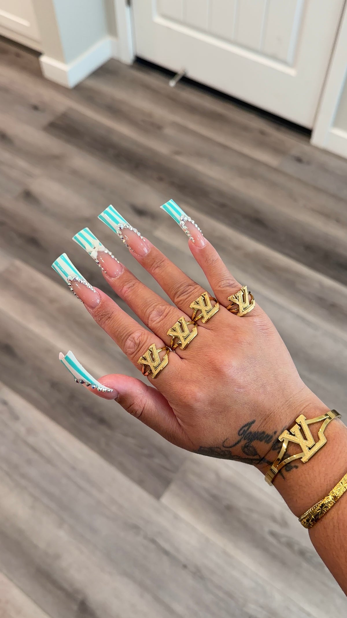 Gold LV Ring