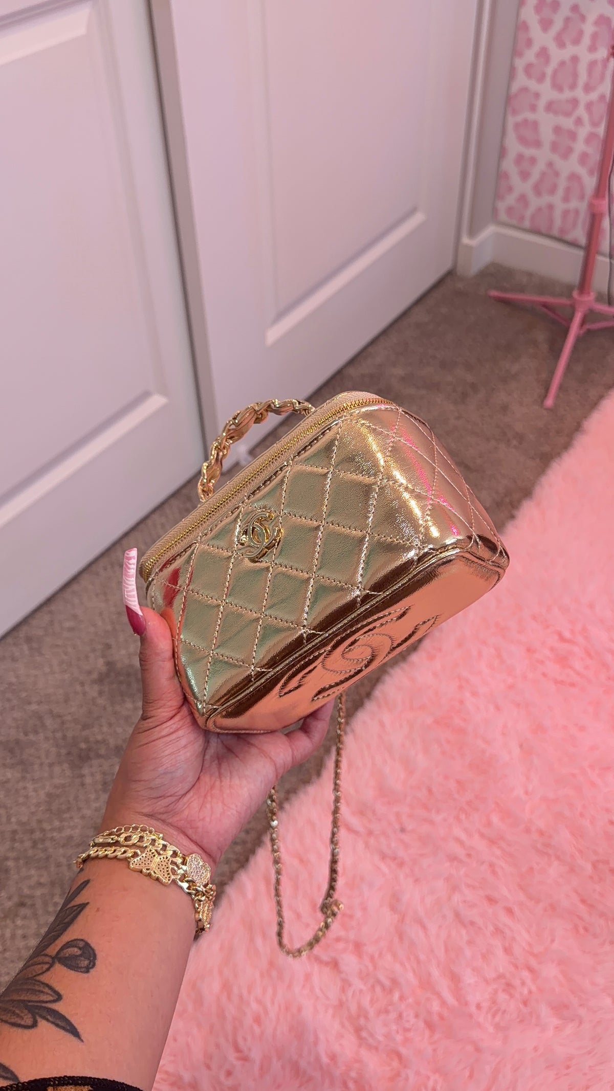 Gold CC bag