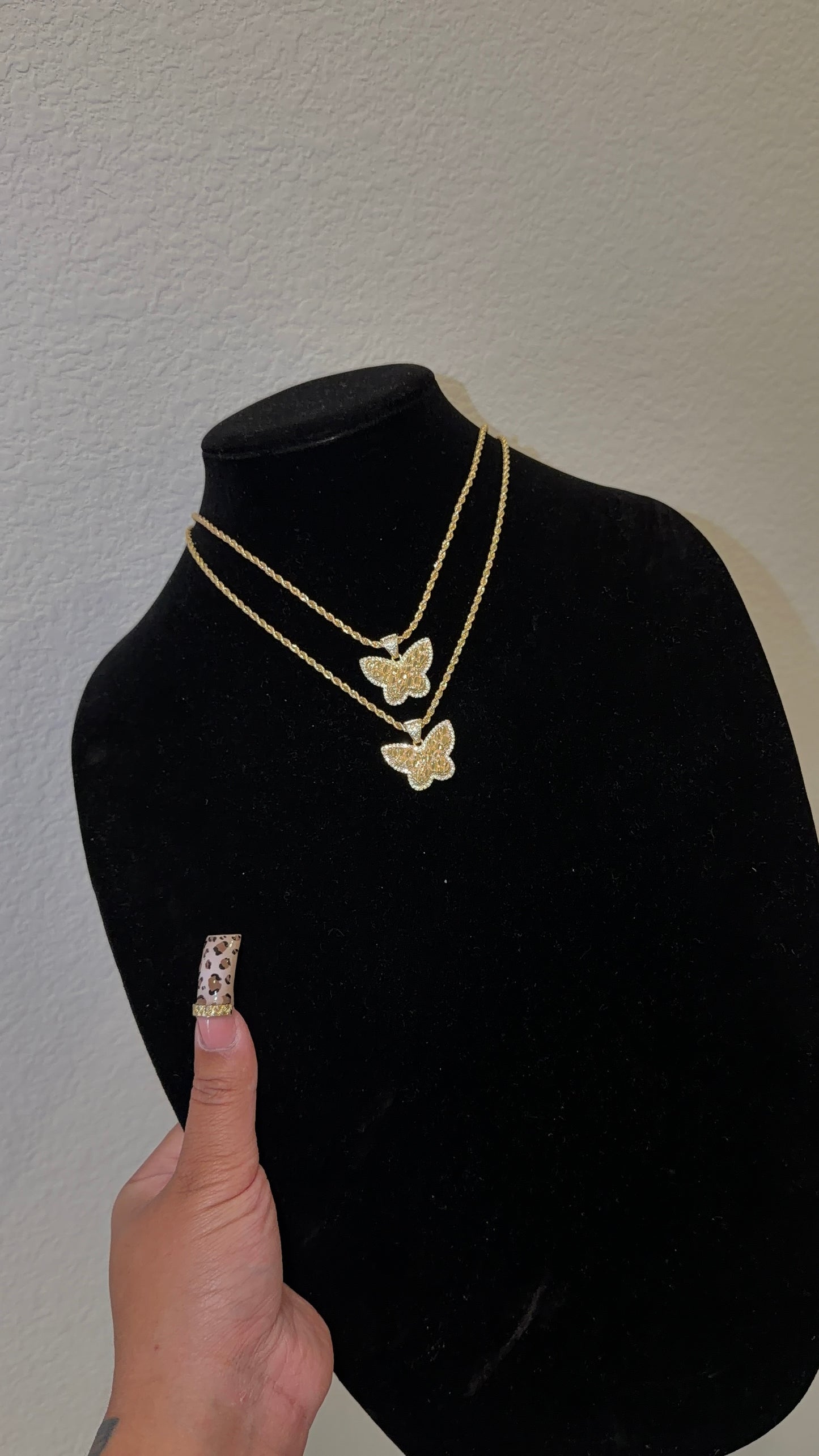 Nugget BTTERFLY necklace
