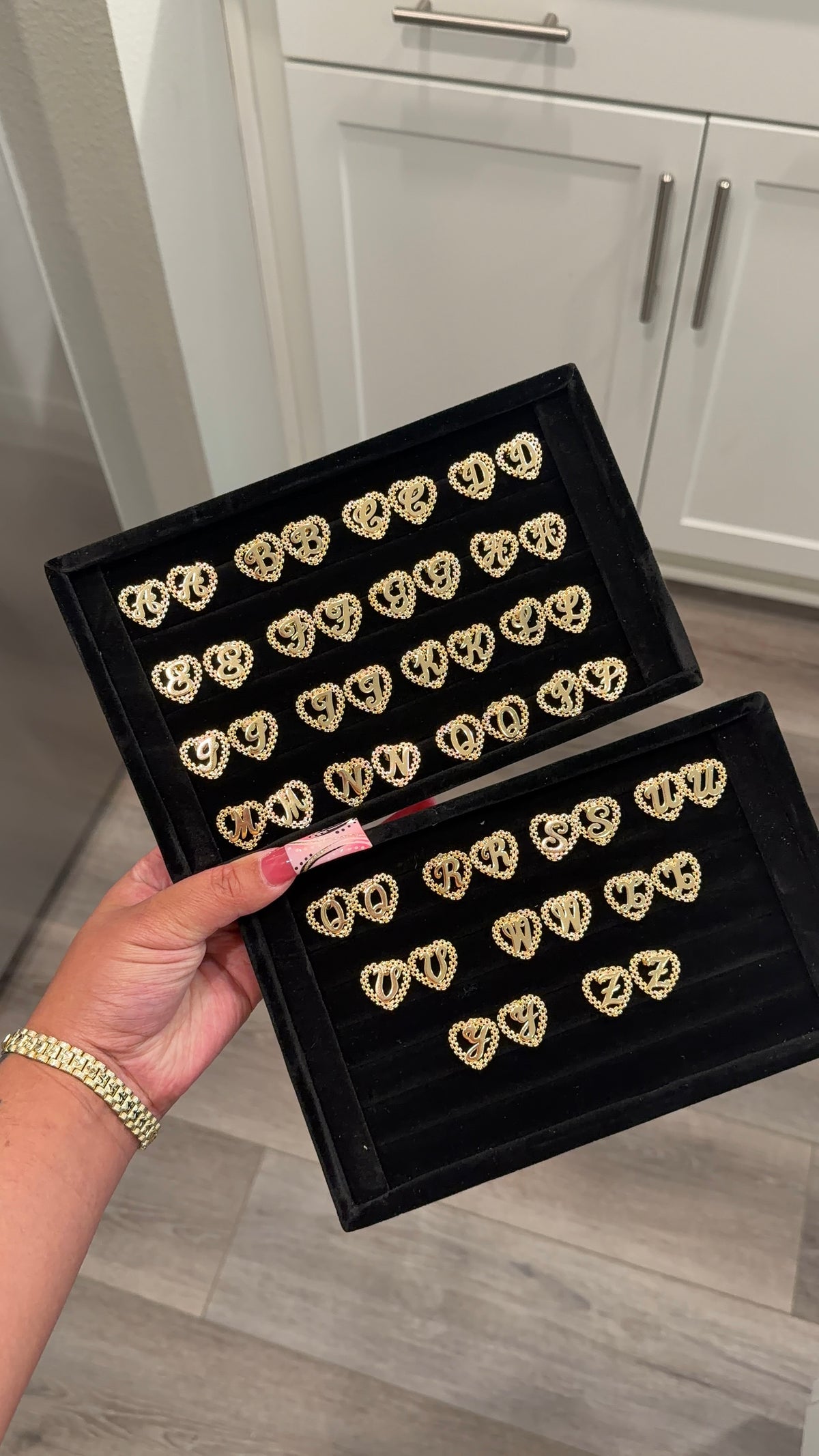 Letter Rolex Studs