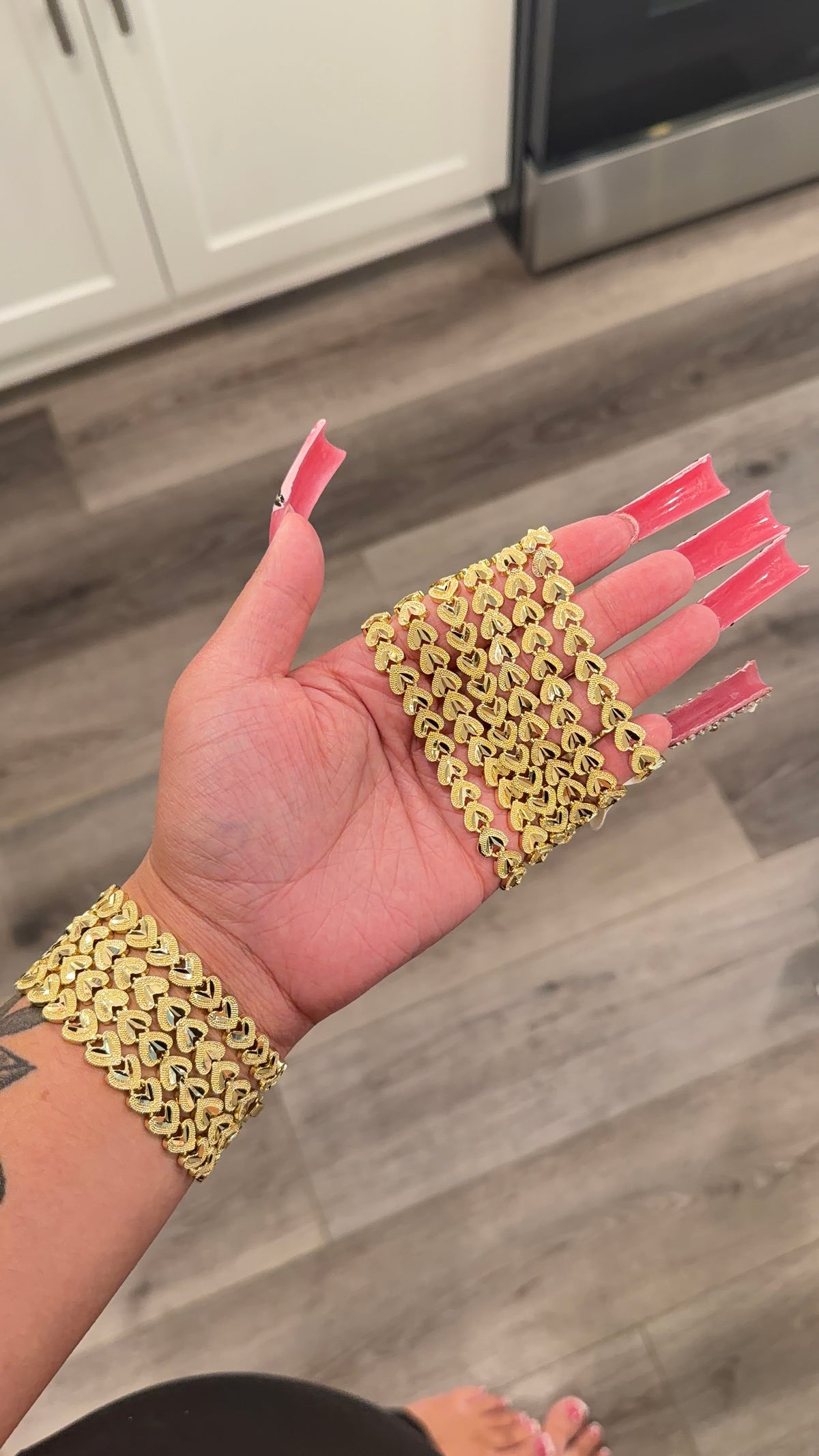 New Gold hearts bracelet