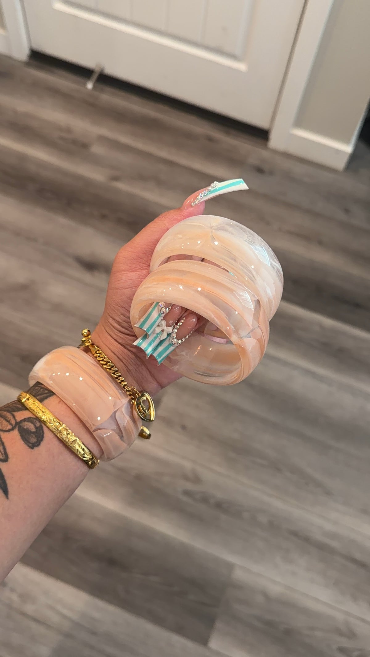 Chunky Marble Bangle