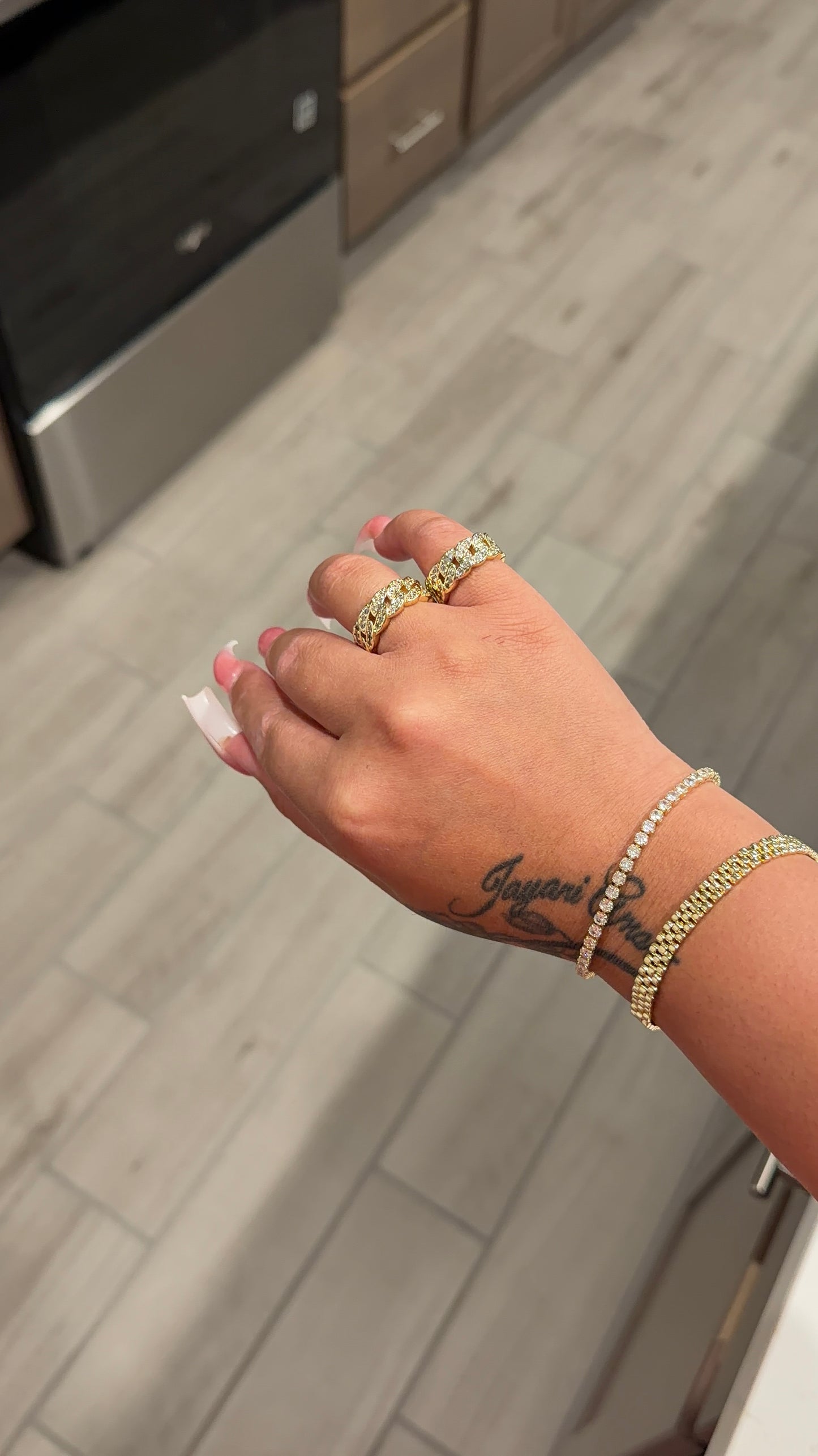 Bling Cuban Ring