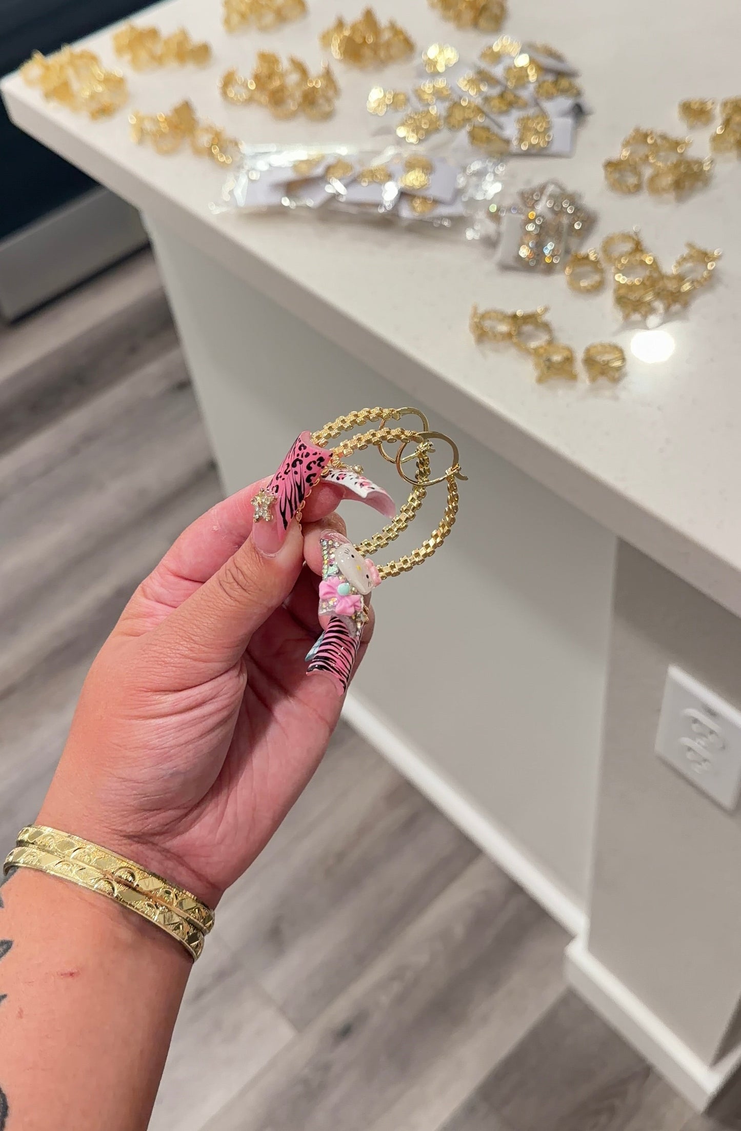 Circle Rolex hoops