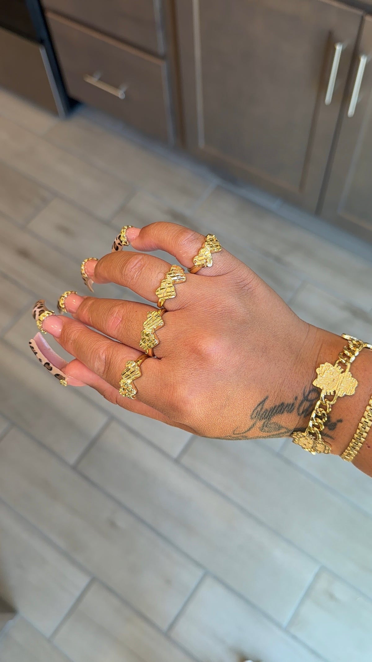 Double nugget hrts ring