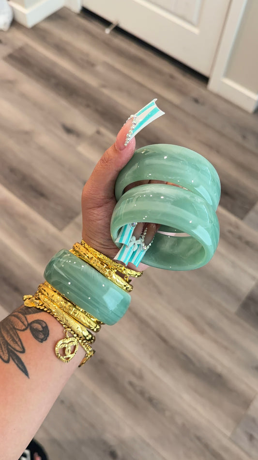 Chunky Marble Bangle
