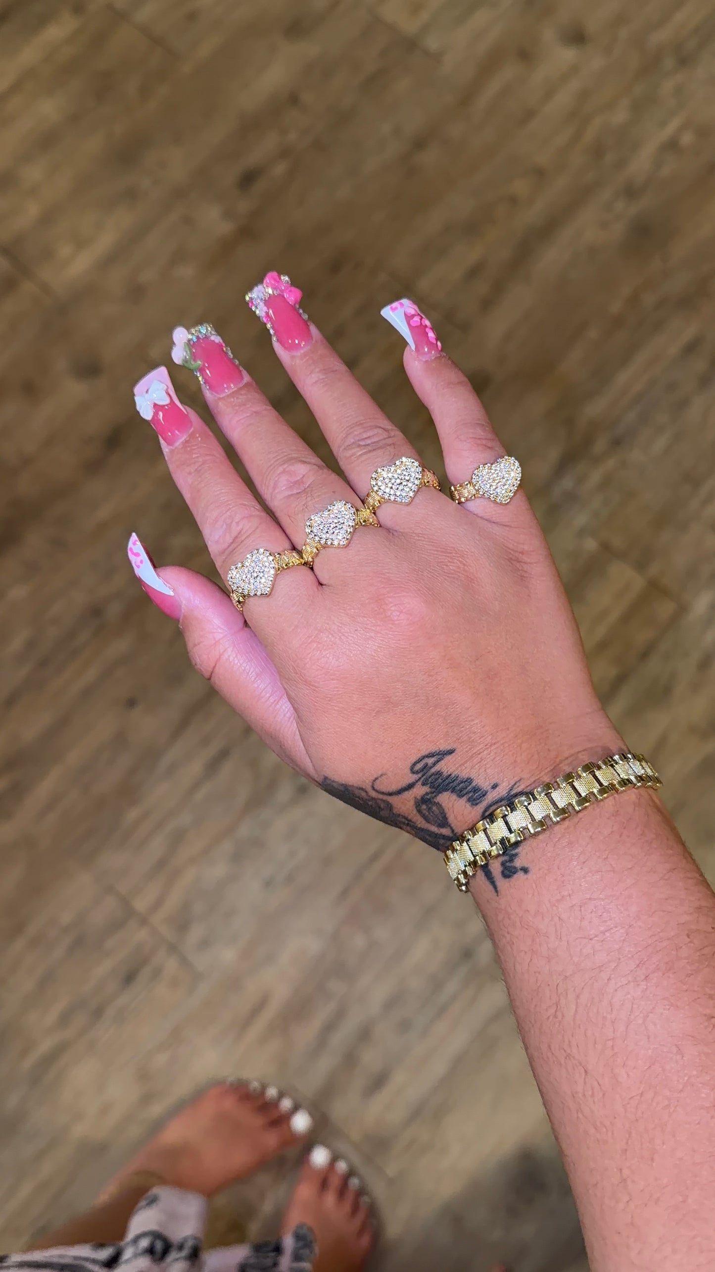 WHITE ROLEX HRT RING