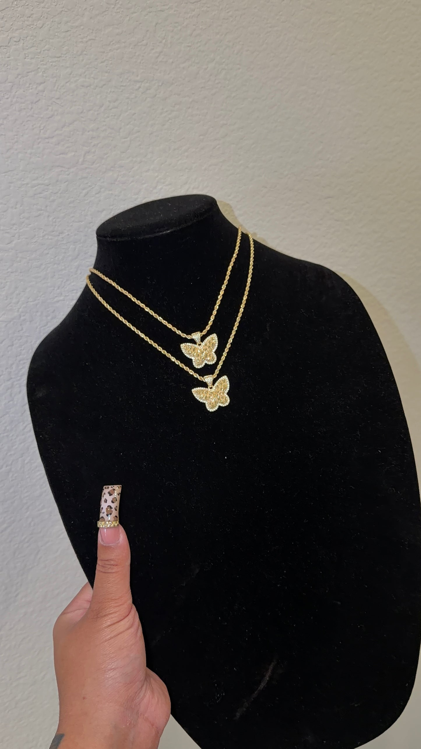 Nugget BTTERFLY necklace
