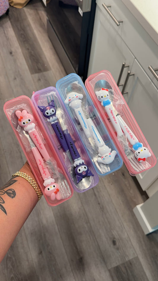 Character fork/spoon set