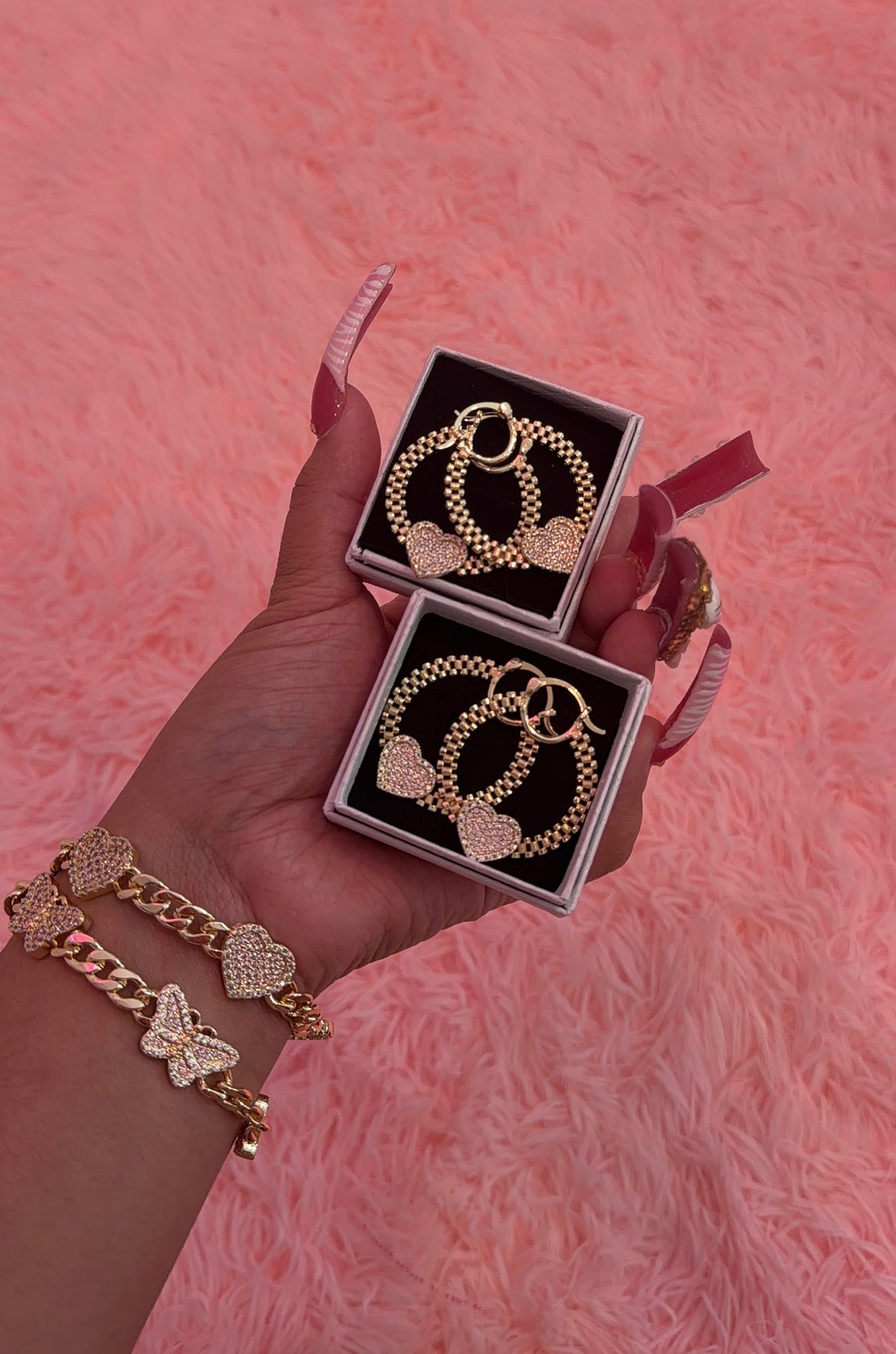 Pink circle Rolex HRTS hoops