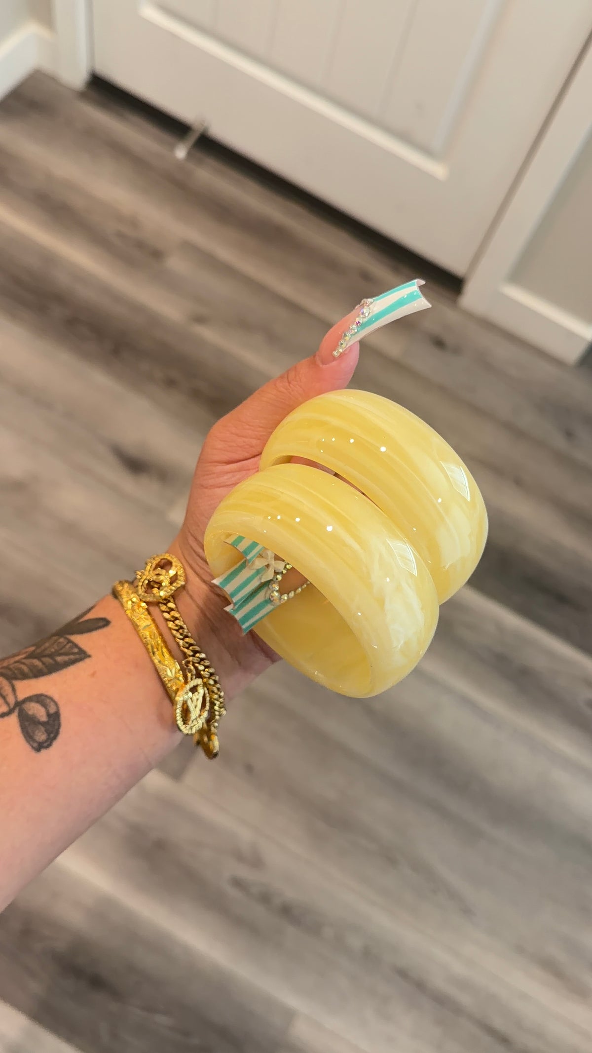 Chunky Marble Bangle
