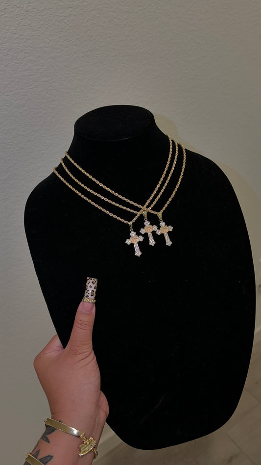 HK cross necklace