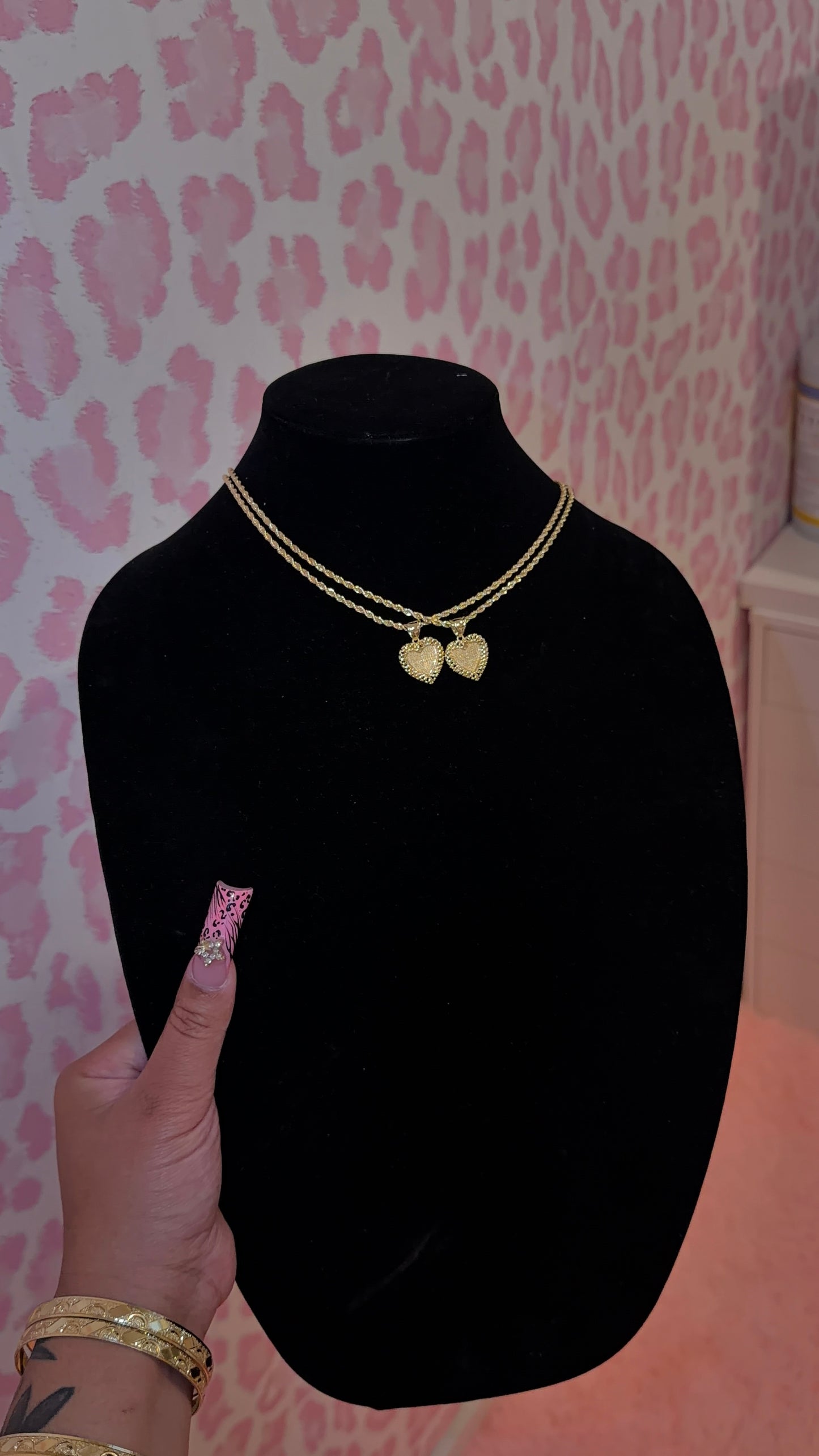 Mini outlined Rolex necklace