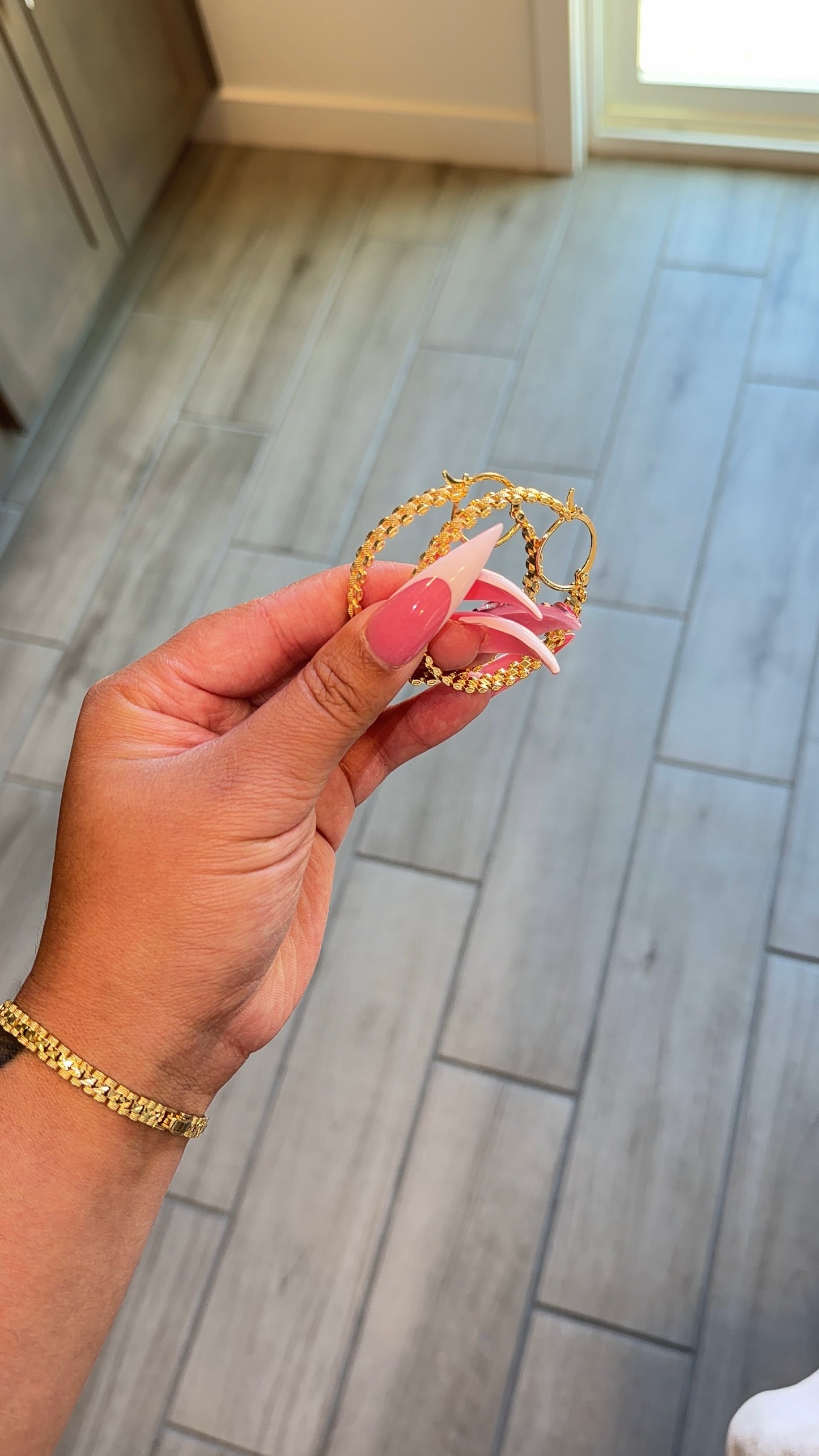 Circle Rolex Hoops