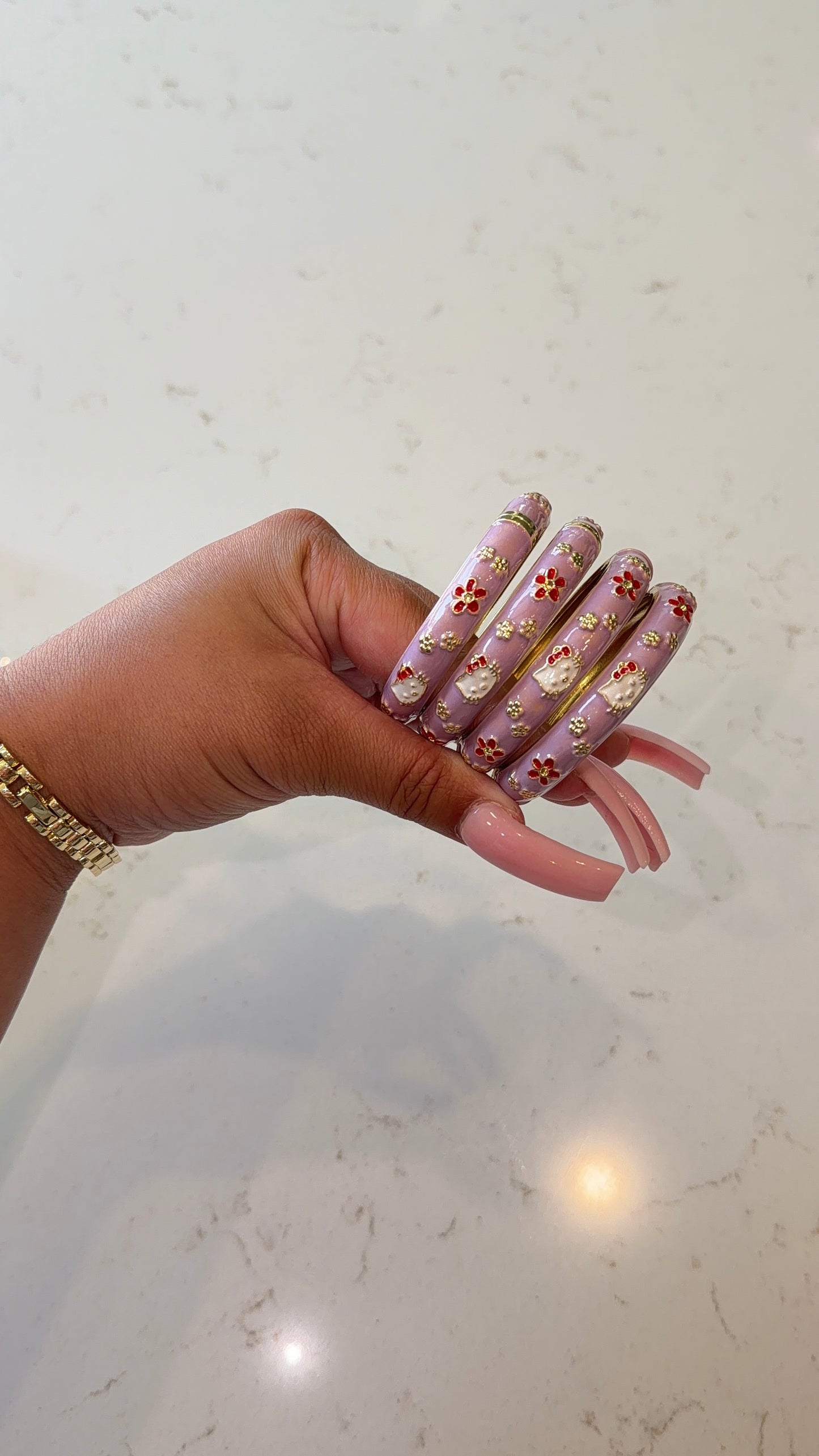 Kids HK flower bangle