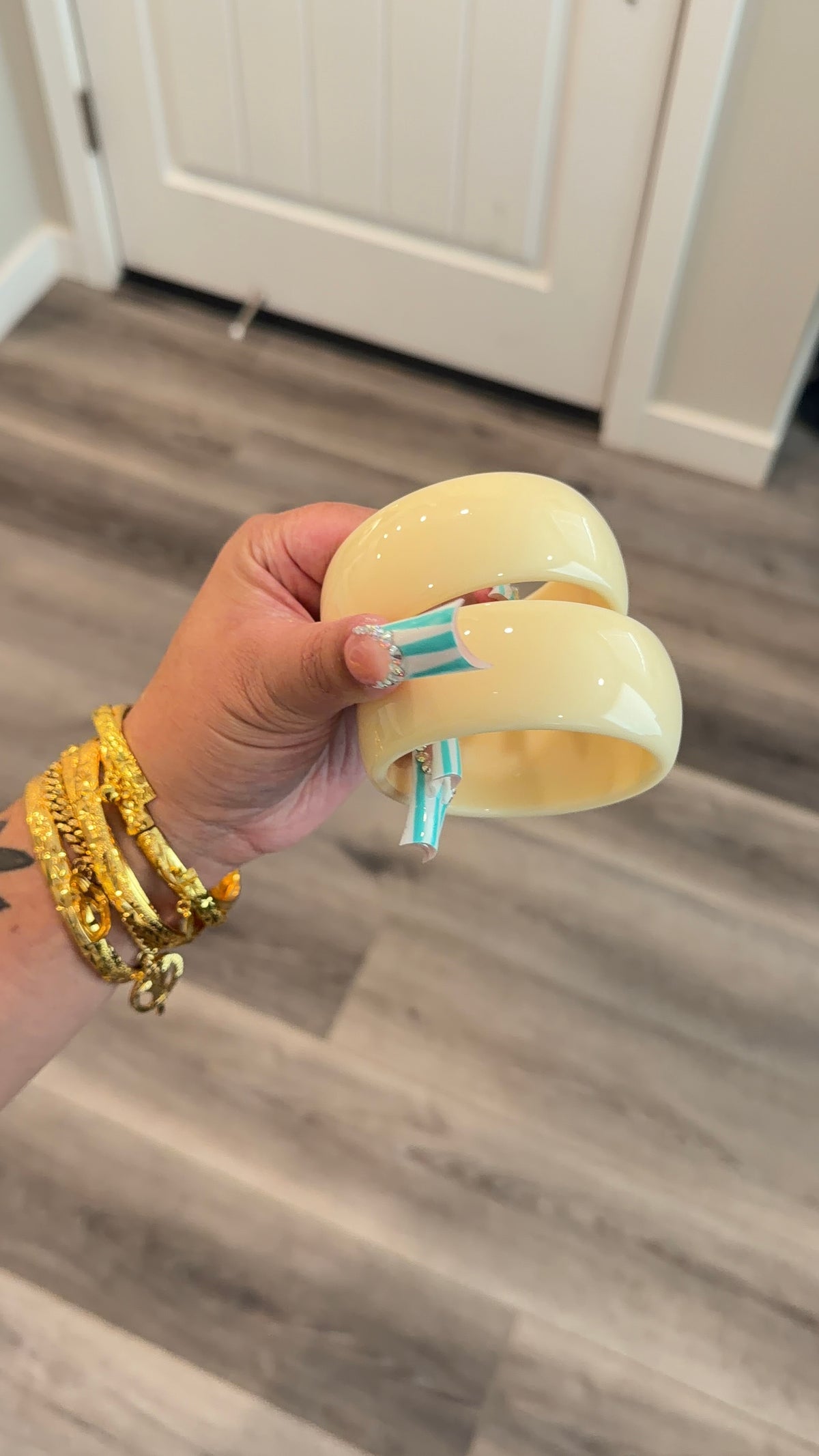 Chunky Marble Bangle