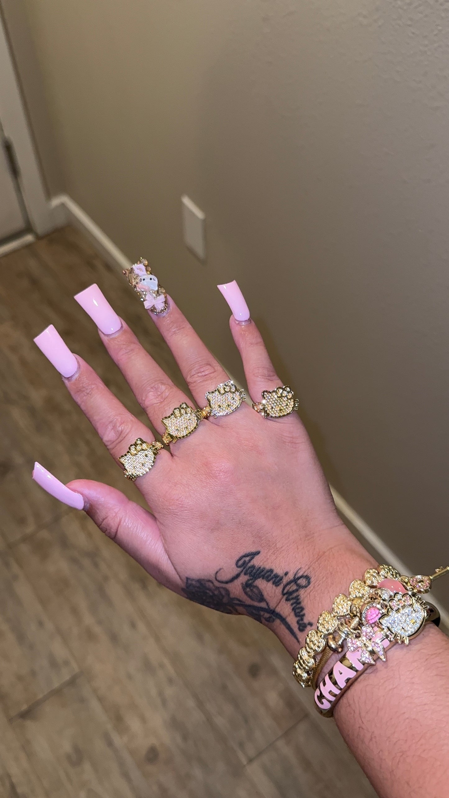 SMALL HK FACE RING