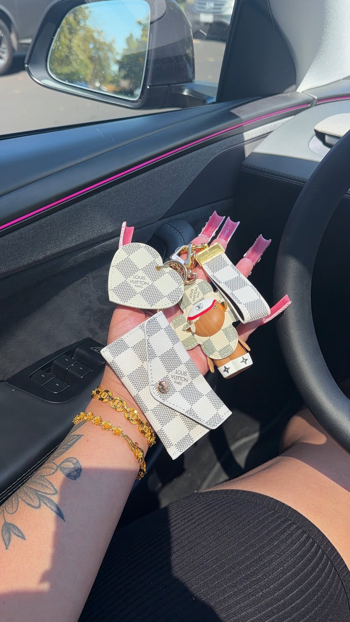 LV on-the-go keychains
