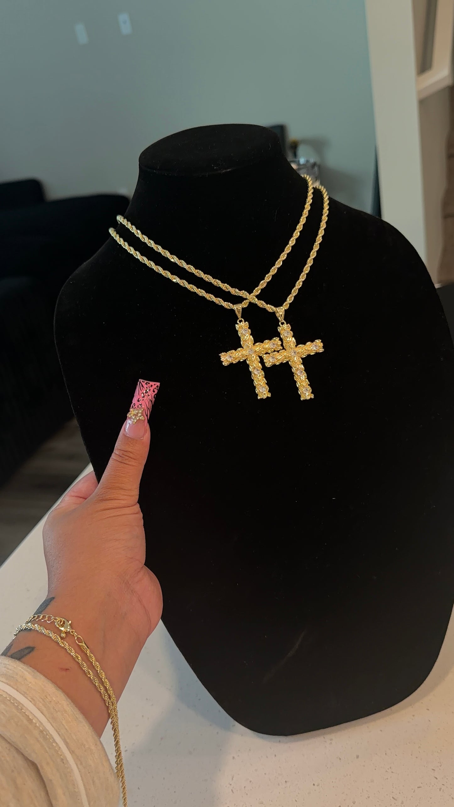 Faith cross necklace