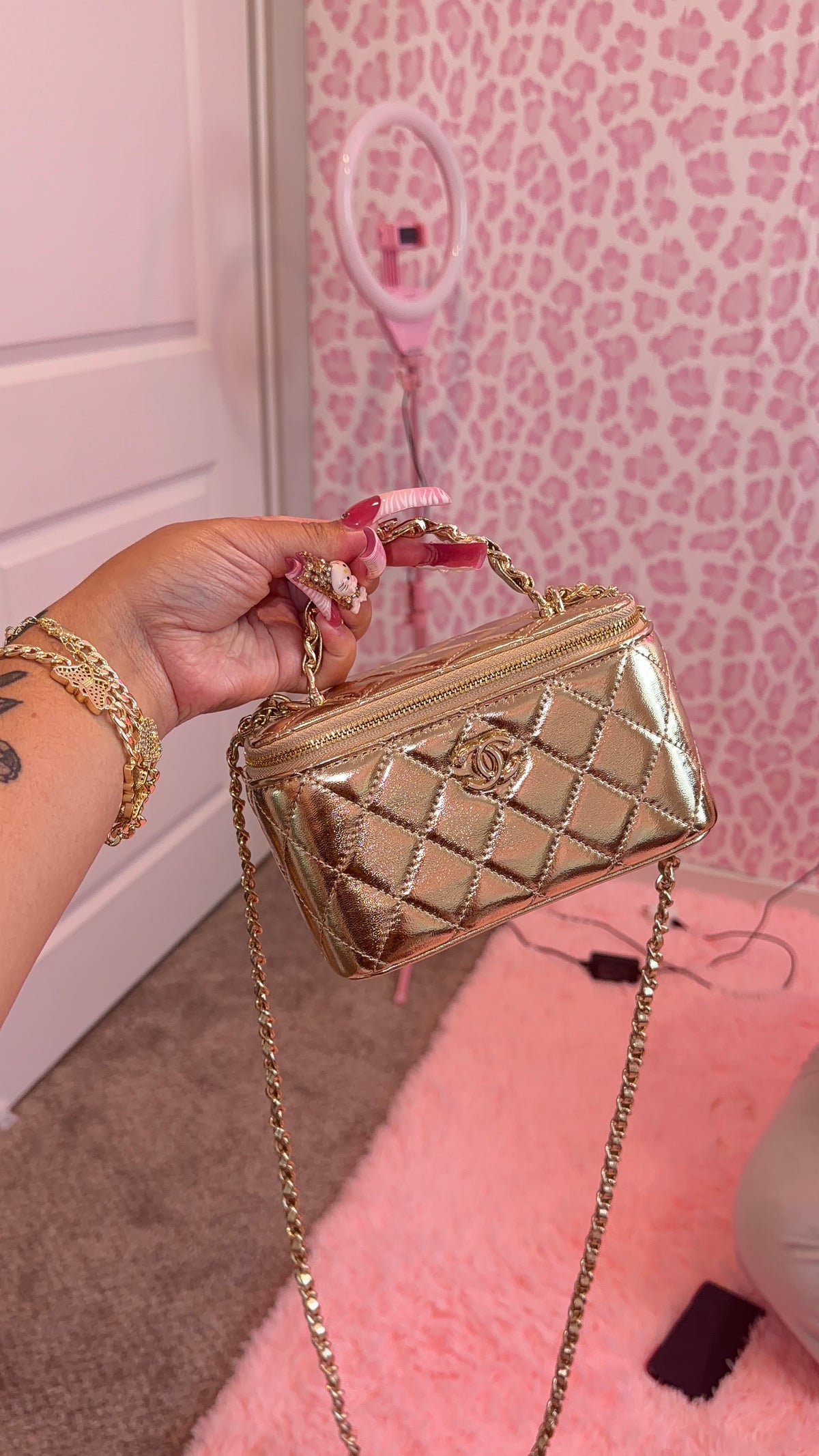 Gold CC bag
