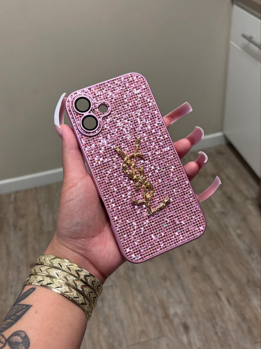 SPARKLY PINK YSL CASE