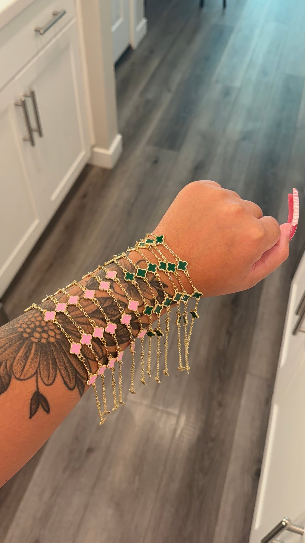 Pink/Green VC bracelet