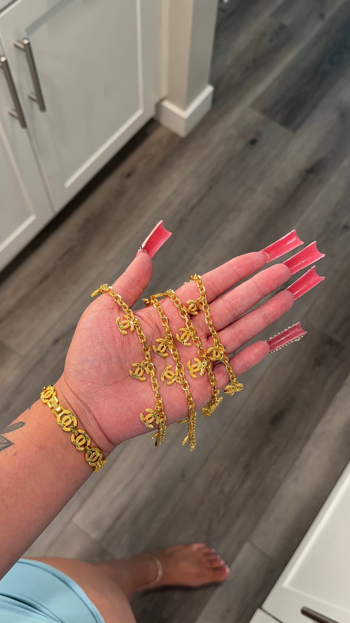 24 dangling CC bracelet