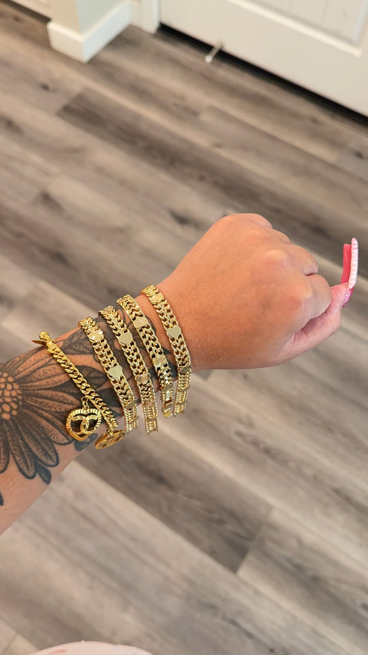 Heart Chain Bracelet