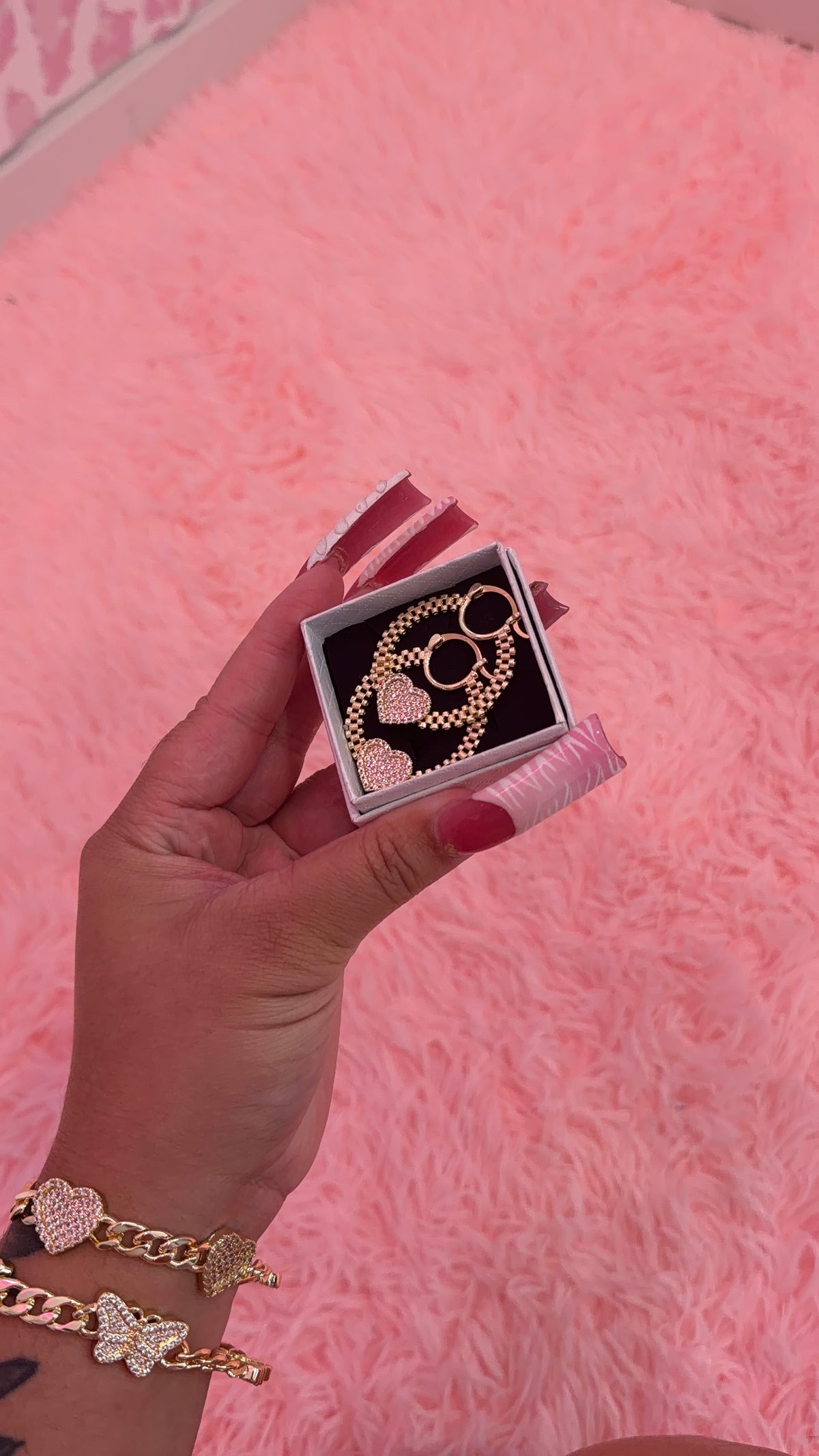 Pink circle Rolex HRTS hoops