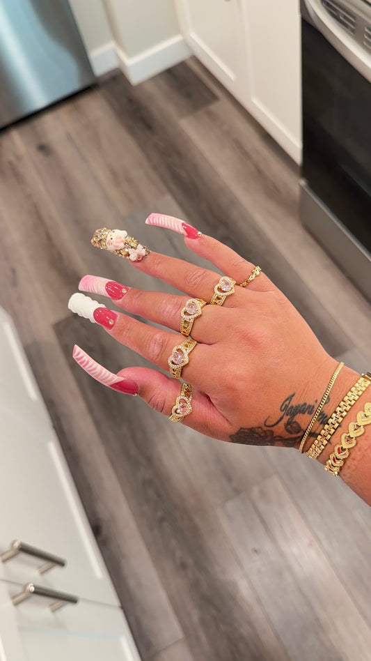 Bonita PINK princess ring