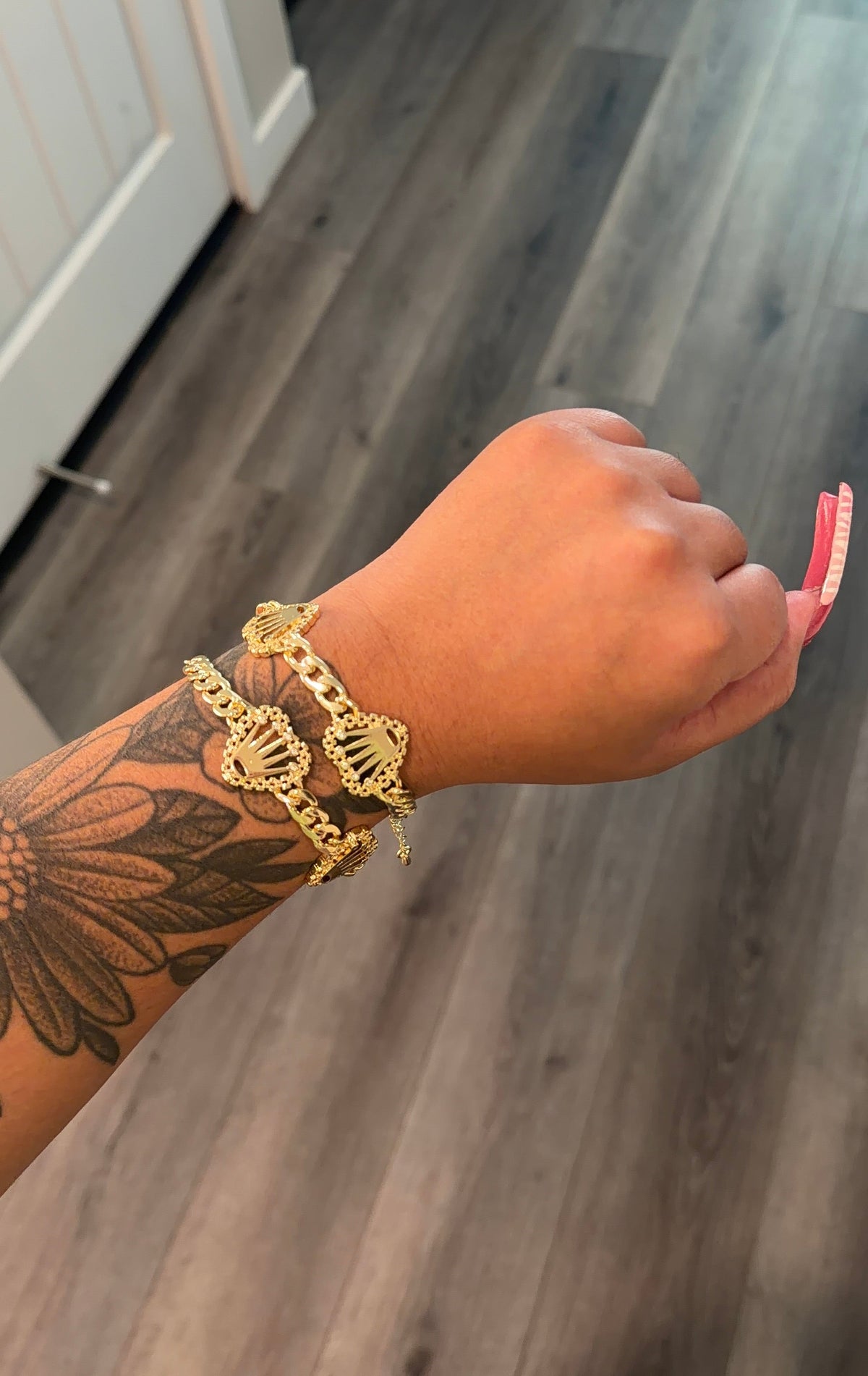 Cuban crown bracelet