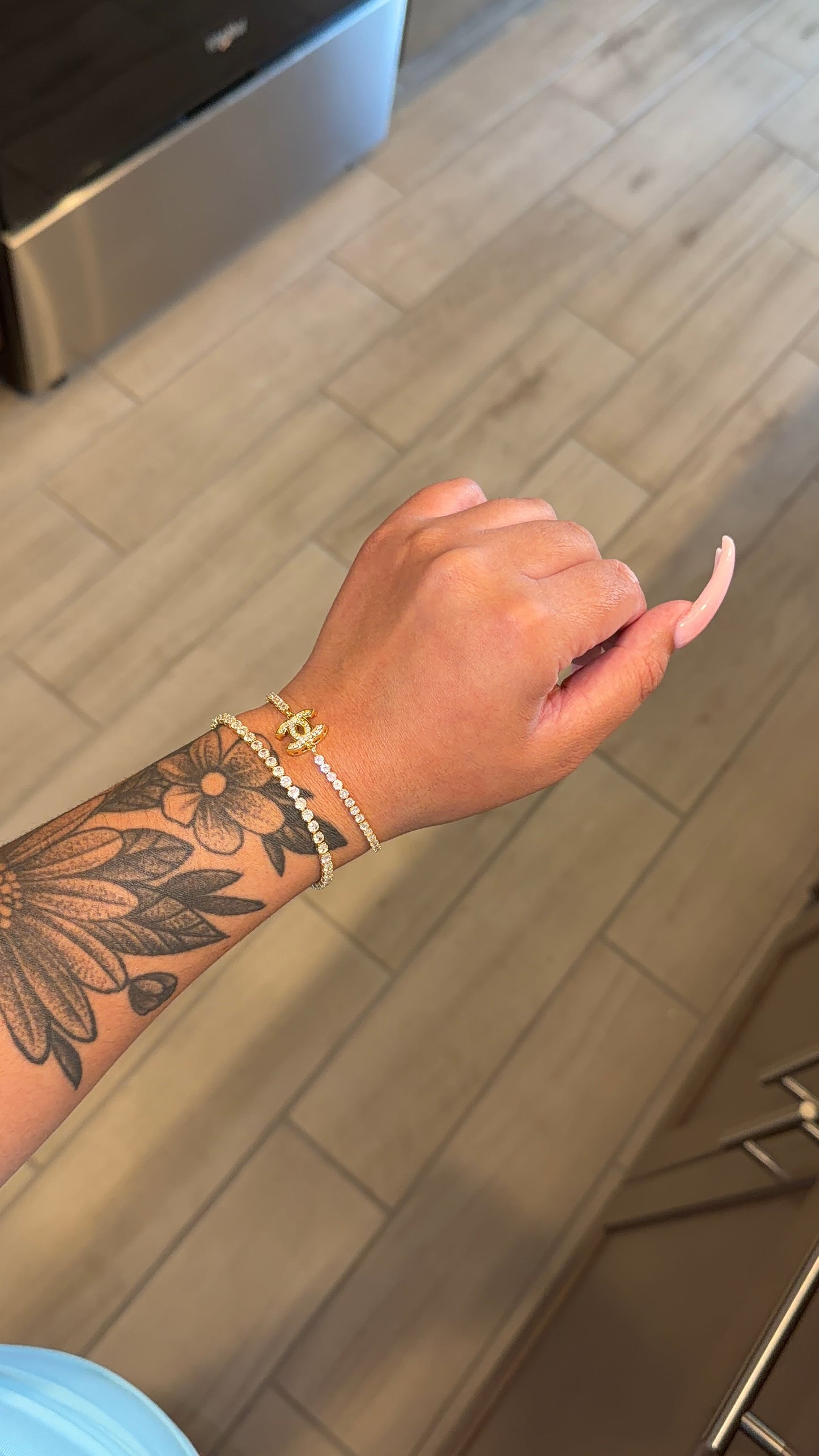 Double C Tennis Bracelet