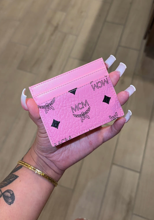 Pink MCM Cardholder