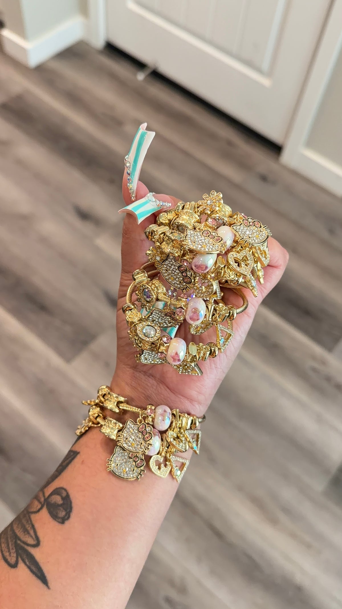 Cotton candy HK Charm Bracelet