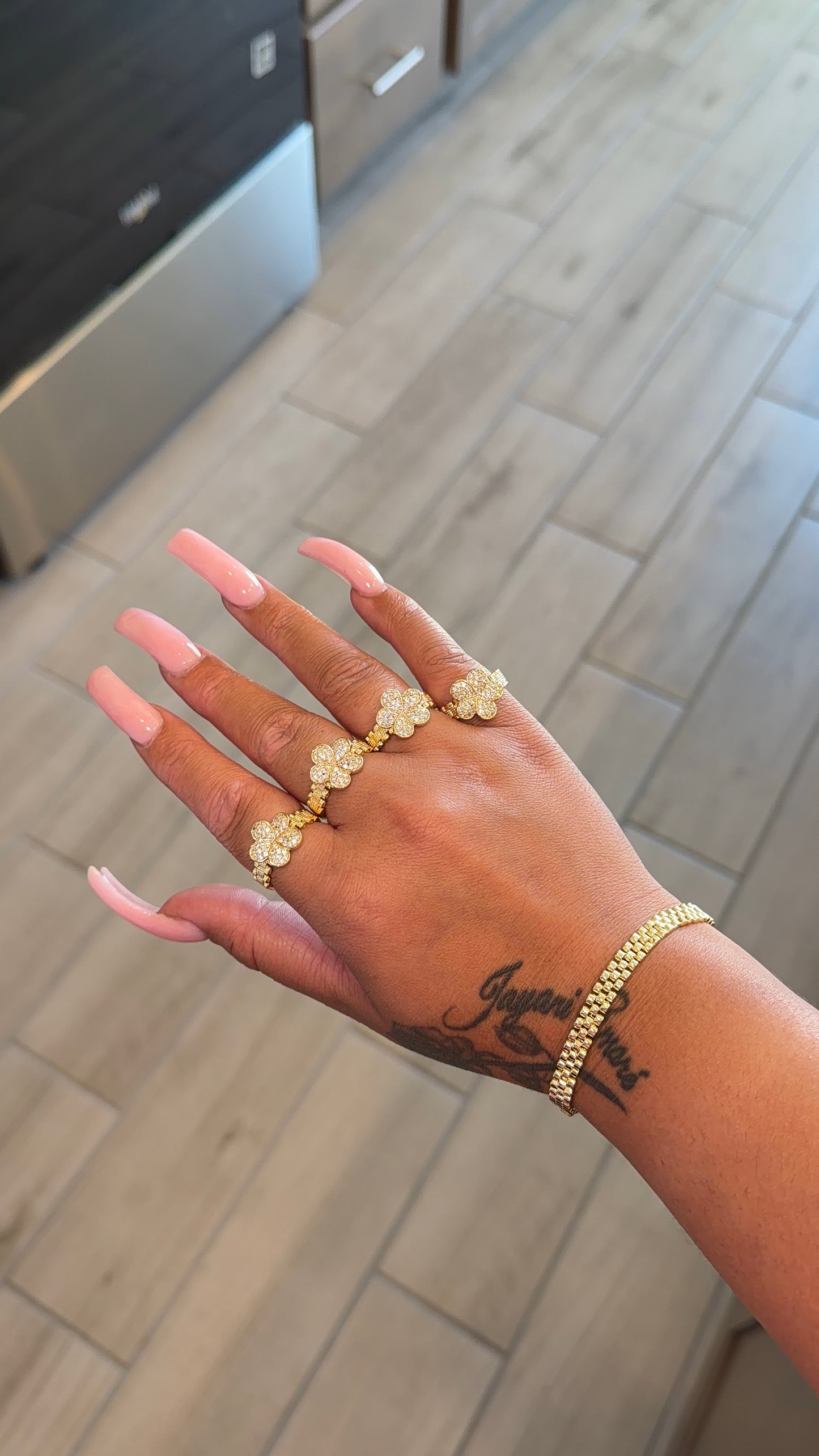 Flower Bling Ring