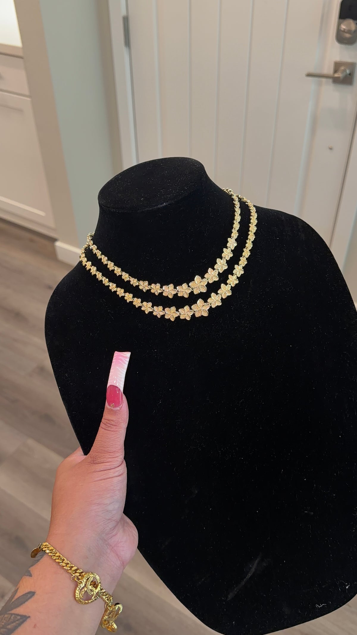 Plumeria Flower Choker Necklace