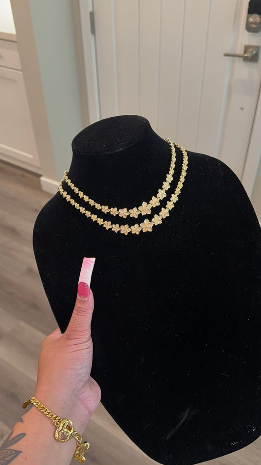 Plumeria Flower Choker Necklace