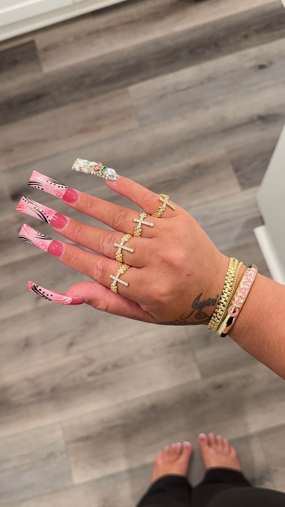 Bling Cross Ring
