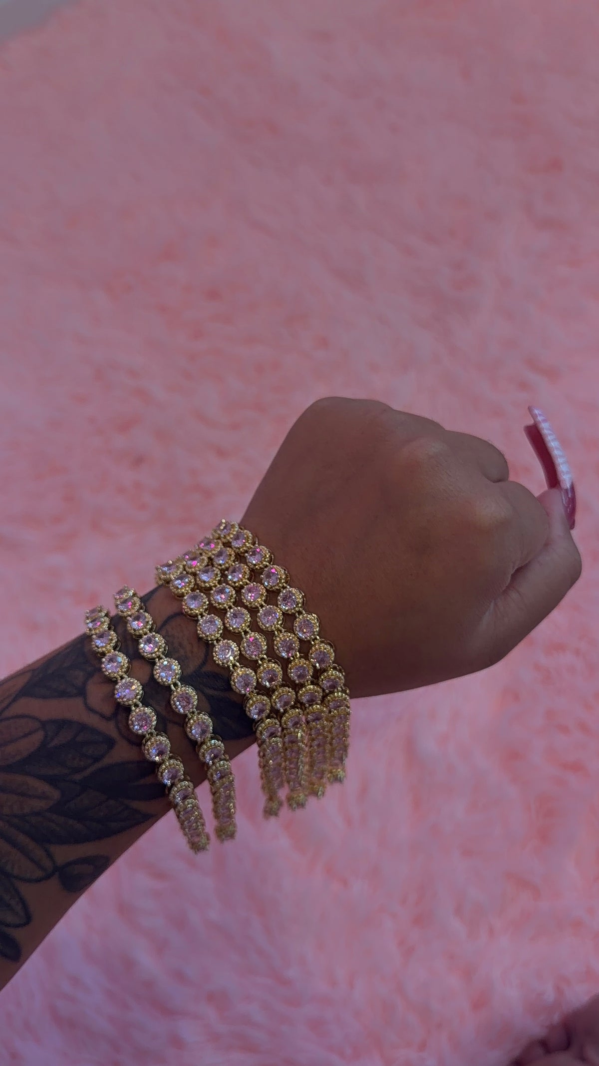 Pink blush bracelet