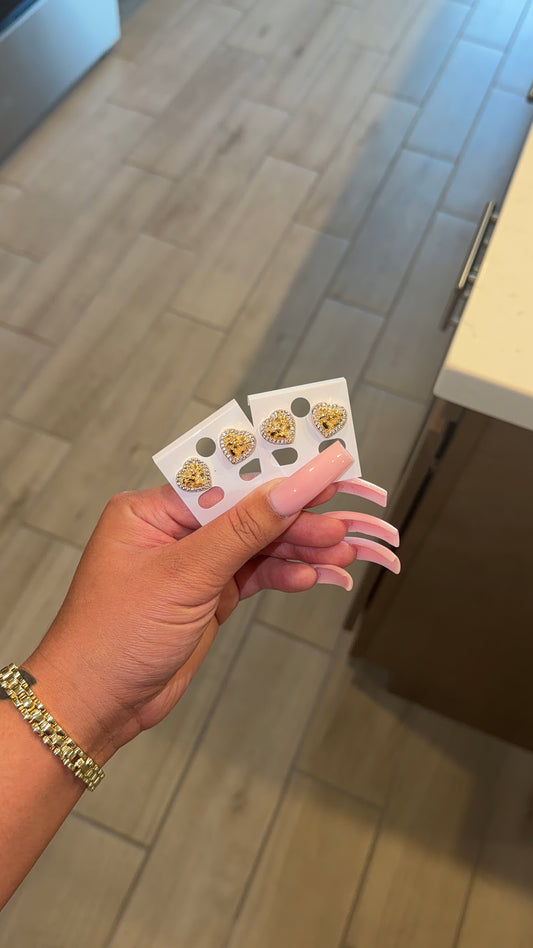 Nugget Bling Hrt studs