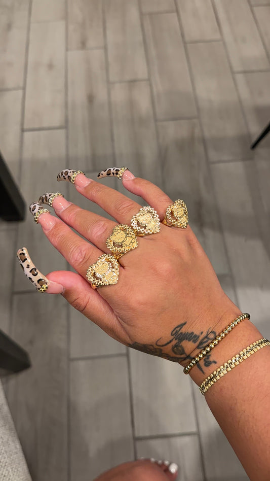 Small FB HK Rolex Ring